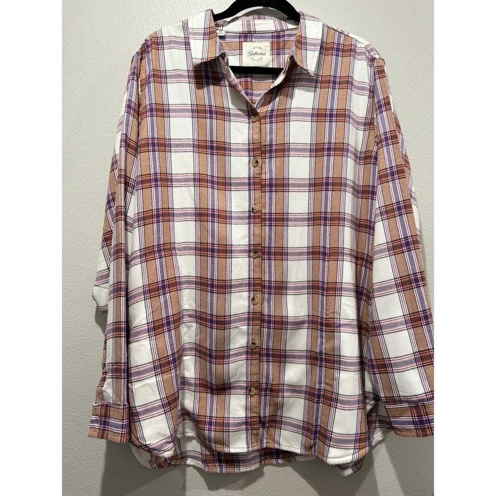 Jach's girlfriend New York Plaid flannel shirt